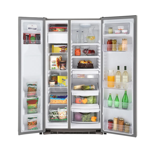 Refrigerador duplex de 26 pies acero inoxidable modelo GNM26AEKFSS marca GE