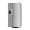 Refrigerador 26 pies french door acero inoxidable modelo GNM26AEKFSS marca GE