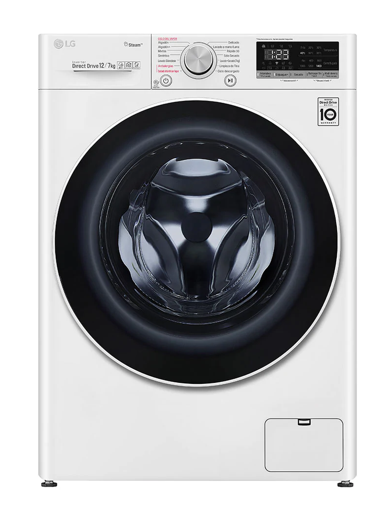 Lavasecadora 16 kg de lavado y 8 kg de secado color silver modelo WD16SG2S6 marca LG