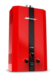 [MBF10BB] Calentador de agua instantáneo FLUX 10L Rojo en LP marca Mirage MBF10BB