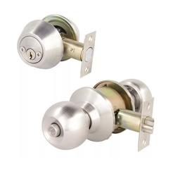 [Combo 5335] Cerradura Combo gama cilindrica llave/boton + cerrojo llave-llave modelo 5335 marca Phillips